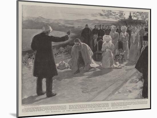 The Blessing at the Conclusion of the Service on the Mount of Olives-William Hatherell-Mounted Giclee Print