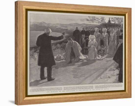 The Blessing at the Conclusion of the Service on the Mount of Olives-William Hatherell-Framed Premier Image Canvas