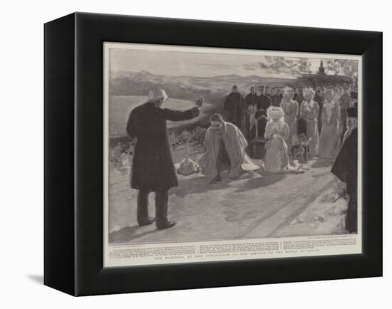 The Blessing at the Conclusion of the Service on the Mount of Olives-William Hatherell-Framed Premier Image Canvas