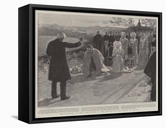 The Blessing at the Conclusion of the Service on the Mount of Olives-William Hatherell-Framed Premier Image Canvas