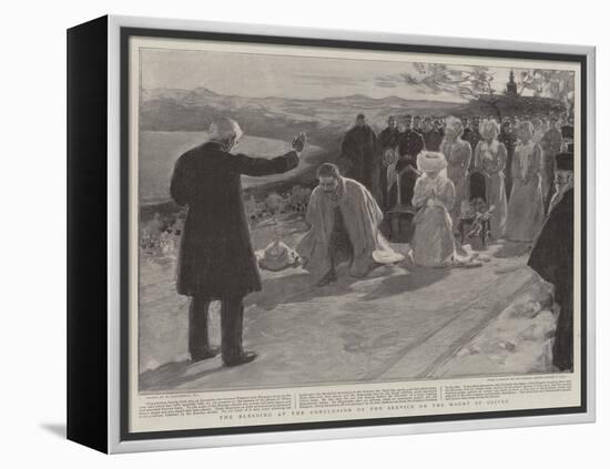 The Blessing at the Conclusion of the Service on the Mount of Olives-William Hatherell-Framed Premier Image Canvas