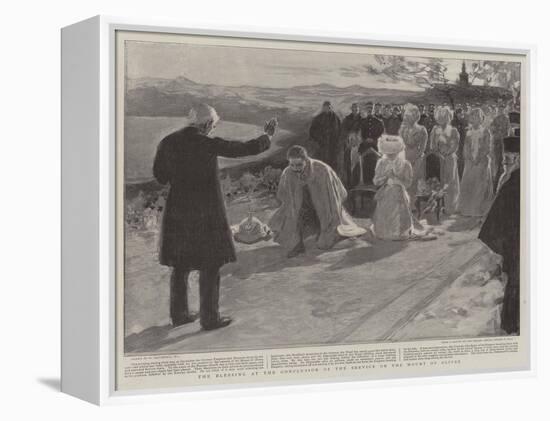 The Blessing at the Conclusion of the Service on the Mount of Olives-William Hatherell-Framed Premier Image Canvas