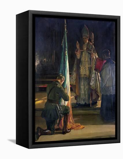 The Blessing of the Colours, 1922-Sir John Lavery-Framed Premier Image Canvas