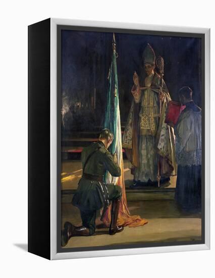 The Blessing of the Colours, 1922-Sir John Lavery-Framed Premier Image Canvas