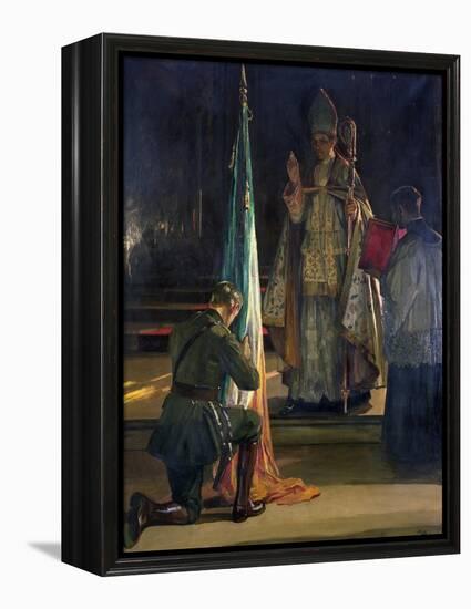 The Blessing of the Colours, 1922-Sir John Lavery-Framed Premier Image Canvas