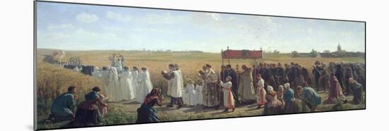 The Blessing of the Wheat in the Artois, 1857-Jules Breton-Mounted Giclee Print