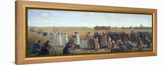 The Blessing of the Wheat in the Artois, 1857-Jules Breton-Framed Premier Image Canvas