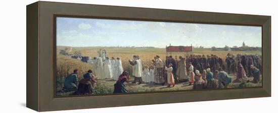 The Blessing of the Wheat in the Artois, 1857-Jules Breton-Framed Premier Image Canvas