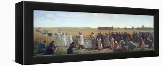 The Blessing of the Wheat in the Artois, 1857-Jules Breton-Framed Premier Image Canvas