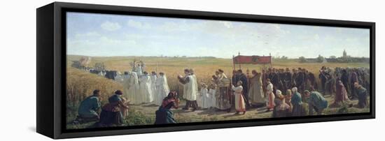 The Blessing of the Wheat in the Artois, 1857-Jules Breton-Framed Premier Image Canvas