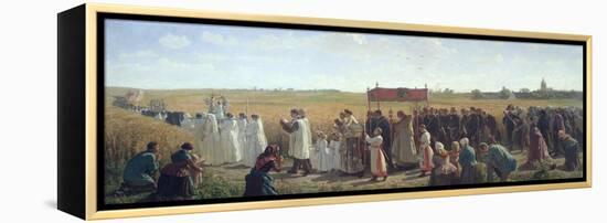 The Blessing of the Wheat in the Artois, 1857-Jules Breton-Framed Premier Image Canvas