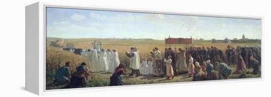 The Blessing of the Wheat in the Artois, 1857-Jules Breton-Framed Premier Image Canvas