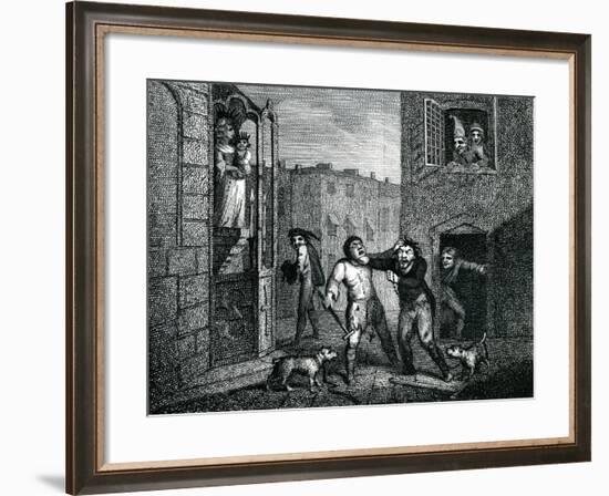 The Blind Beggars Hats 'The Wit's Magazine' 1784-Samuel Collings-Framed Giclee Print