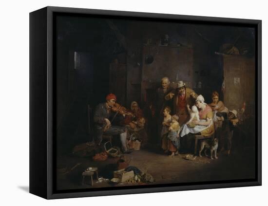 The Blind Fiddler-Sir David Wilkie-Framed Premier Image Canvas