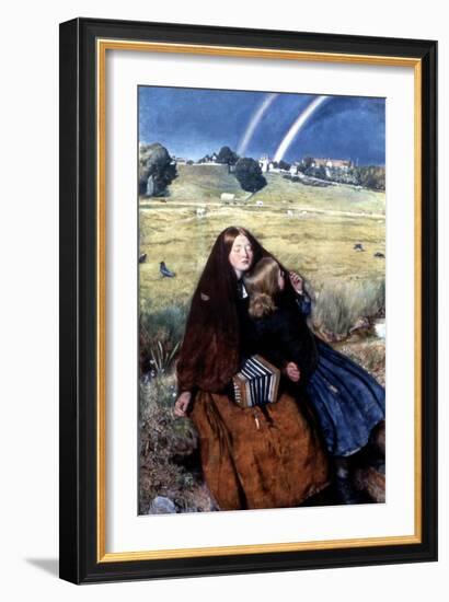 The Blind Girl, 1856-John Everett Millais-Framed Giclee Print