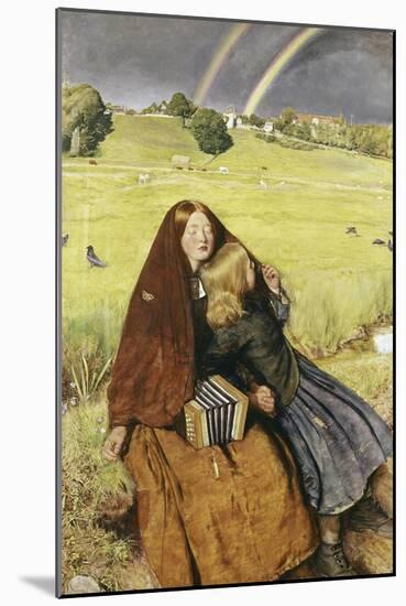 The Blind Girl-John Everett Millais-Mounted Giclee Print