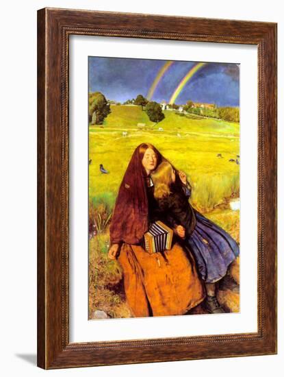 The Blind Girl-John Everett Millais-Framed Art Print