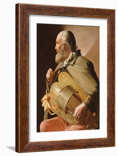 The Blind Hurdy Gurdy Player-Georges de La Tour-Framed Giclee Print