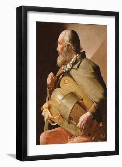 The Blind Hurdy Gurdy Player-Georges de La Tour-Framed Giclee Print