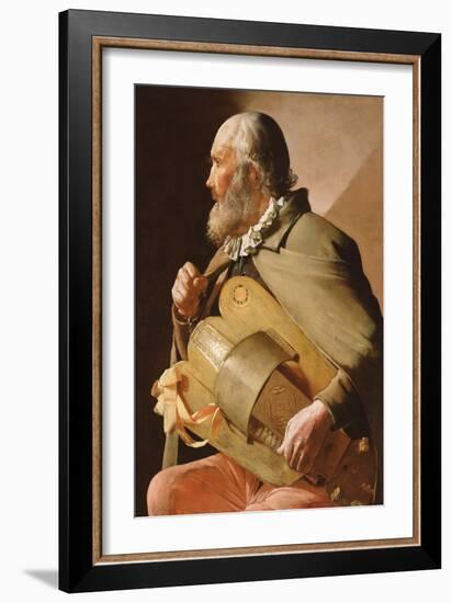 The Blind Hurdy Gurdy Player-Georges de La Tour-Framed Giclee Print