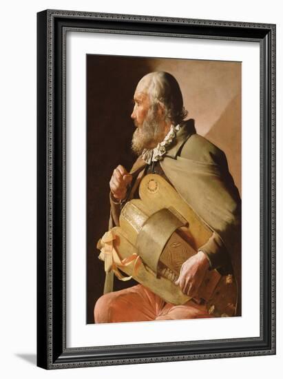 The Blind Hurdy Gurdy Player-Georges de La Tour-Framed Giclee Print