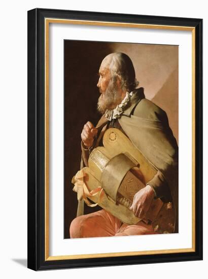 The Blind Hurdy Gurdy Player-Georges de La Tour-Framed Giclee Print