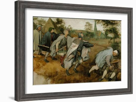 The Blind Leading the Blind, 1568-Pieter Bruegel the Elder-Framed Giclee Print