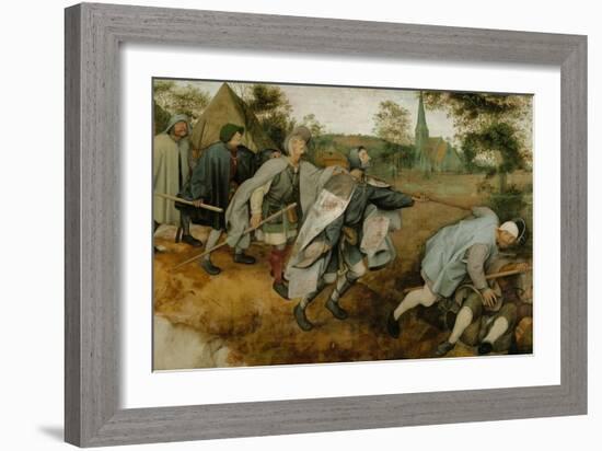 The Blind Leading the Blind, 1568-Pieter Bruegel the Elder-Framed Giclee Print