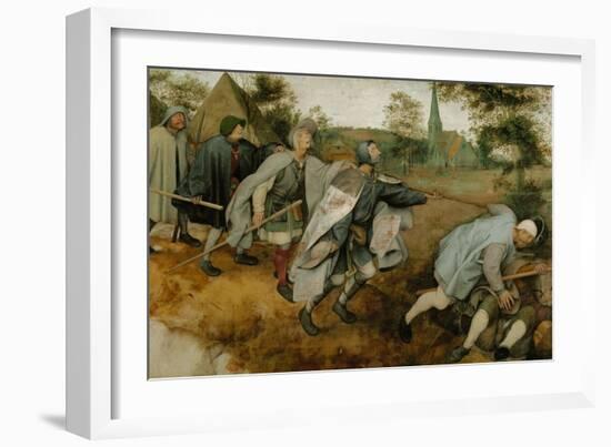 The Blind Leading the Blind, 1568-Pieter Bruegel the Elder-Framed Giclee Print