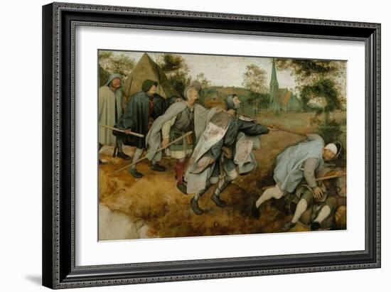 The Blind Leading the Blind, 1568-Pieter Bruegel the Elder-Framed Giclee Print