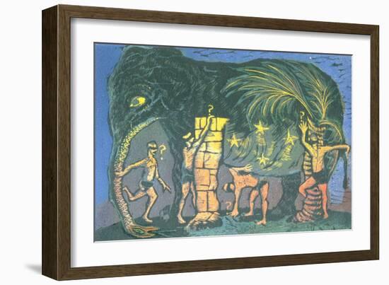 The Blind Men and the Elephant-Mary Kuper-Framed Giclee Print