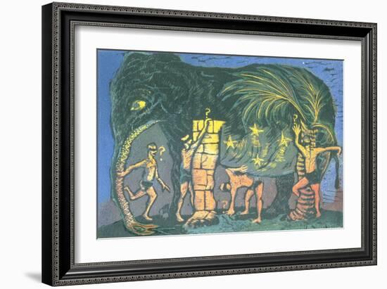 The Blind Men and the Elephant-Mary Kuper-Framed Giclee Print