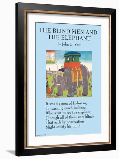 The Blind Men & the Elephant-null-Framed Art Print