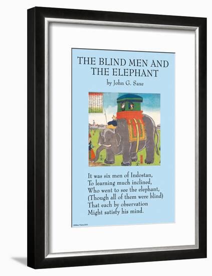 The Blind Men & the Elephant-null-Framed Art Print
