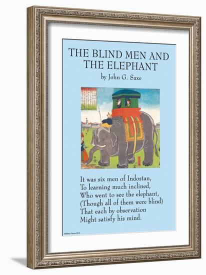 The Blind Men & the Elephant-null-Framed Premium Giclee Print