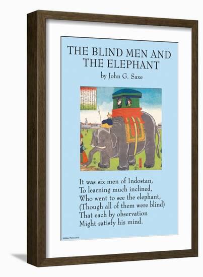 The Blind Men & the Elephant-null-Framed Premium Giclee Print