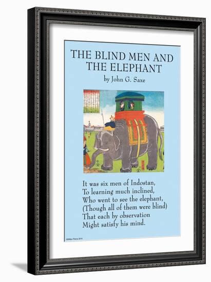 The Blind Men & the Elephant-null-Framed Premium Giclee Print