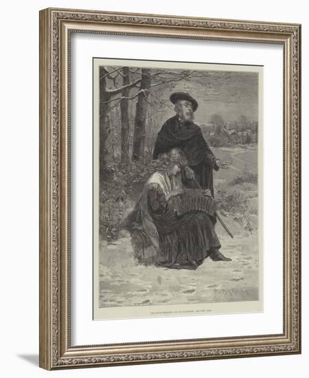 The Blind Minstrel and His Daughter-Davidson Knowles-Framed Giclee Print