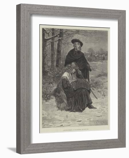 The Blind Minstrel and His Daughter-Davidson Knowles-Framed Giclee Print