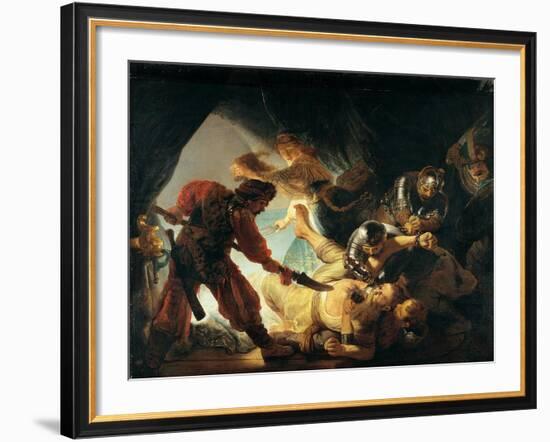 The Blinding of Samson-Rembrandt van Rijn-Framed Giclee Print