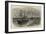 The Block in the Suez Canal, Procession of Steamers after the Renewal of Traffic-William Lionel Wyllie-Framed Giclee Print