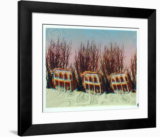 The Block with the Prismatic Afro Tree-Cindy Wolsfeld-Framed Limited Edition