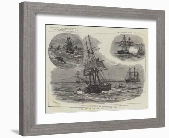 The Blockade of the Greek Ports-William Lionel Wyllie-Framed Giclee Print