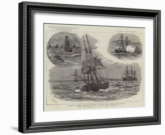 The Blockade of the Greek Ports-William Lionel Wyllie-Framed Giclee Print