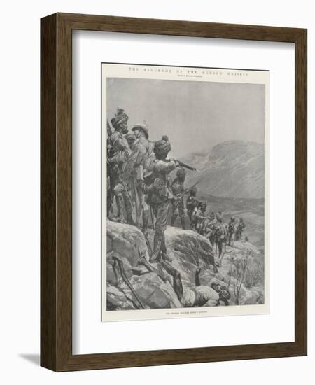 The Blockade of the Mahsud Waziris-Richard Caton Woodville II-Framed Giclee Print