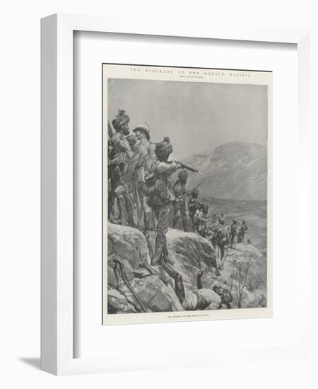 The Blockade of the Mahsud Waziris-Richard Caton Woodville II-Framed Giclee Print