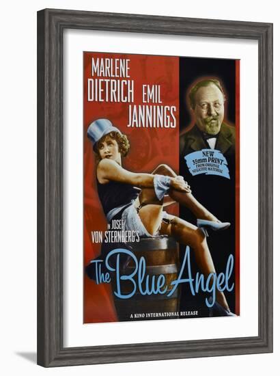 The Blue Angel, Marlene Dietrich, Emil Jannings, 1930-null-Framed Art Print