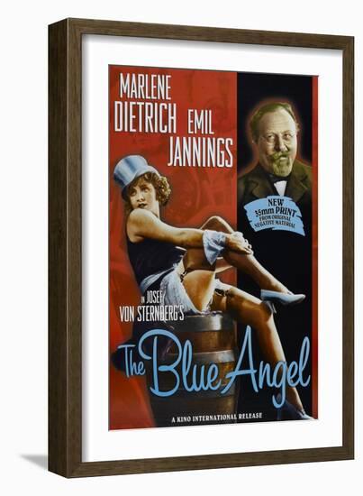 The Blue Angel, Marlene Dietrich, Emil Jannings, 1930-null-Framed Art Print