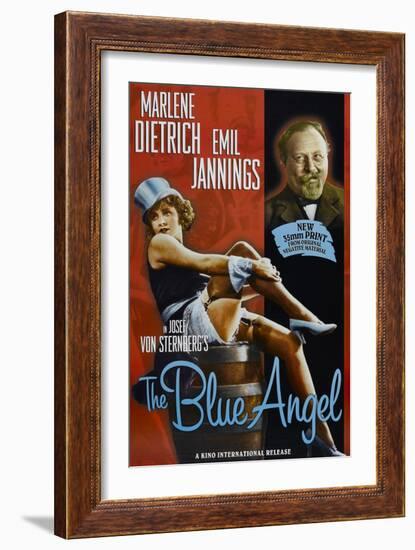 The Blue Angel, Marlene Dietrich, Emil Jannings, 1930-null-Framed Art Print