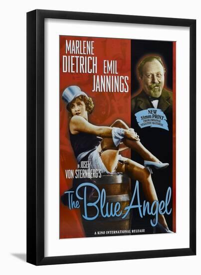 The Blue Angel, Marlene Dietrich, Emil Jannings, 1930-null-Framed Art Print